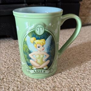 Disney Store (Rare) Green Aries Mug with Tinkerbell